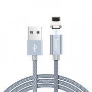 Кабель HOCO U40A магнитный для Apple (USB - Lightning) серый — 1