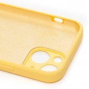 Чехол-накладка ORG Soft Touch с закрытой камерой для Apple iPhone 13 mini (желтая) — 2