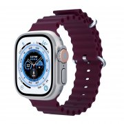 Ремешок ApW26 Ocean Band для Apple Watch 38 mm силикон (бордовый) — 1