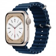 Ремешок ApW26 Ocean Band для Apple Watch 44 mm силикон (темно-синий)