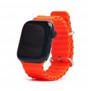 Ремешок - ApW26 Ocean Band Apple Watch 40 mm Watch 38/40/41мм силикон (оранжевый) — 1