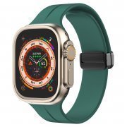 Ремешок для Apple Watch 38 mm силикон на магните (сосново-зеленый) — 1
