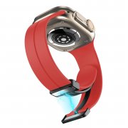 Ремешок для Apple Watch 38 mm силикон на магните (красный) — 3