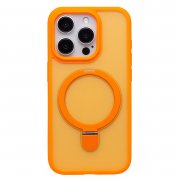 Чехол-накладка - SM088 SafeMag для Apple iPhone 15 Pro (оранжевая)