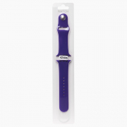 Ремешок - ApW Sport Band Apple Watch 42 mm силикон на кнопке (S) (фиолетовый)