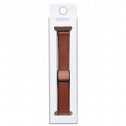 Ремешок - ApW38 Square buckle Apple Watch 49 mm Watch 42 mm экокожа (коричневый) — 2