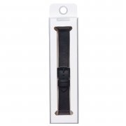 Ремешок - ApW39 Skin Apple Watch 45 mm экокожа (черный) — 2