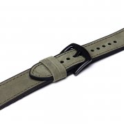 Ремешок - ApW39 Skin Apple Watch 44 mm экокожа (темно-зеленый) — 3