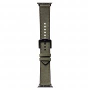 Ремешок - ApW39 Skin Apple Watch 49 mm экокожа (темно-зеленый) — 1