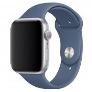 Ремешок ApW Sport Band Apple Watch 41 mm Watch 38 mm силикон на кнопке (S) (темно-синий)