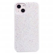 Чехол-накладка - PC071 POSH SHINE для Apple iPhone 13 россыпь кристаллов (белая) — 1