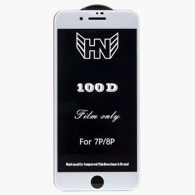 Защитное стекло для Apple iPhone 7 Plus (полное покрытие) (белое) Премиум &mdash; 1