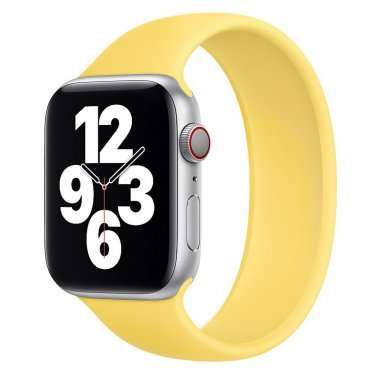 Ремешок для Apple Watch 44 mm монобраслет (150 мм) (желтый) — 1