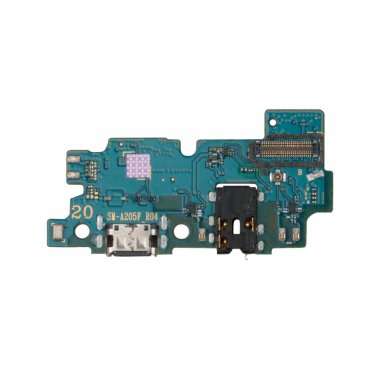 Шлейф для Samsung Galaxy A20 (A205F) плата на разъем зарядки/разъем гарнитуры/микрофон Премиум — 1
