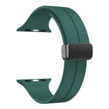Ремешок для Apple Watch 40 mm силикон на магните (сосново-зеленый) — 5