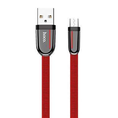 Кабель Hoco U74 (USB - micro USB) (красный) — 1