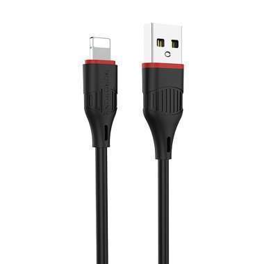 Кабель Borofone BX17 для Apple (USB - lightning) (черный) — 1