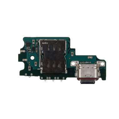 Шлейф для Samsung Galaxy S21 FE (G990B) плата на системный разъем/разъем SIM/микрофон премиум — 1