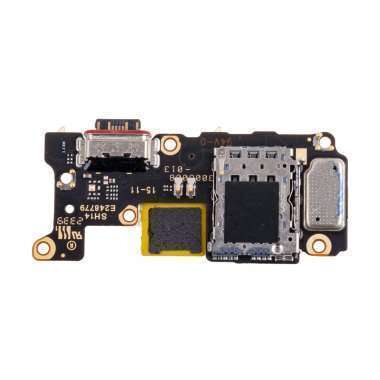 Шлейф для Xiaomi Poco F5 Pro плата разъем зарядки/разъем SIM/микрофон - Премиум &mdash; 1